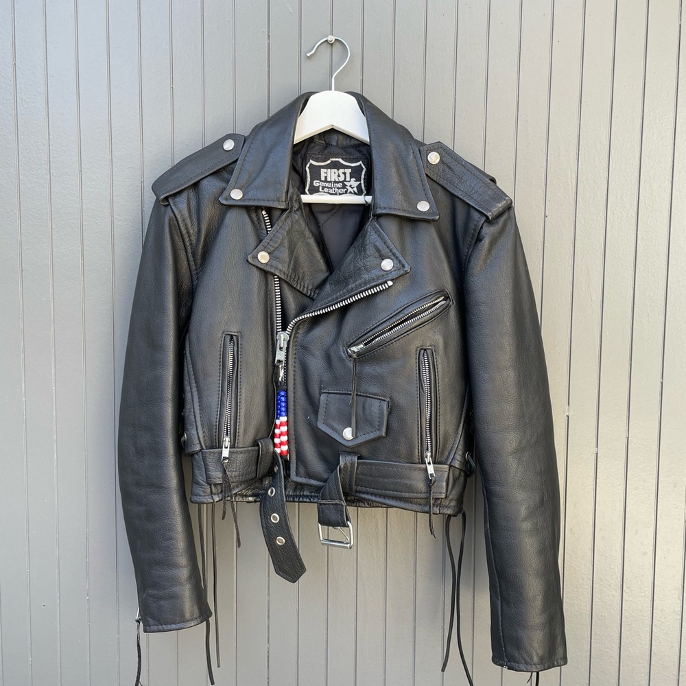 Vintage First Genuine Leather Jacket
